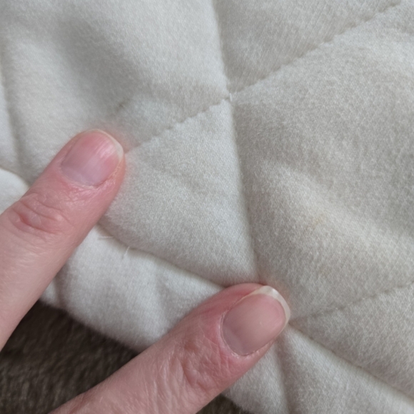 Athleta Cream Quilted Crewneck Pullover M - Picture 10 of 10